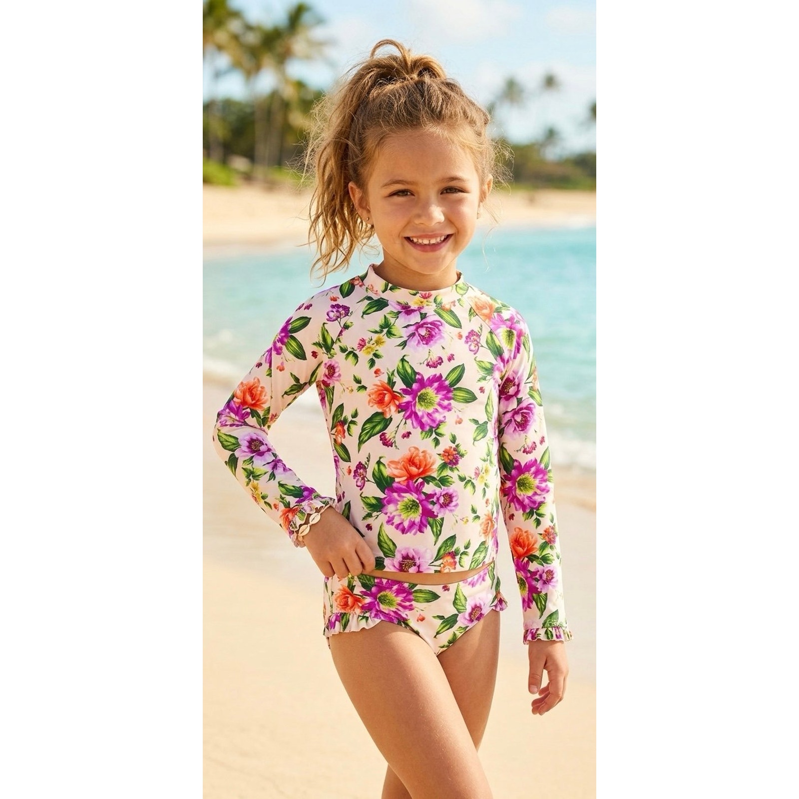 Nwtjanie And Jack Dahlia Ruffle Tankini Swimset Sz8